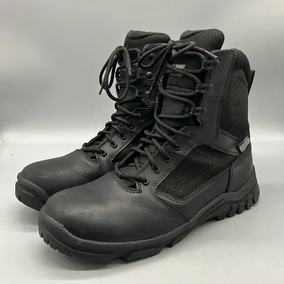 Danner Lookout 8" Black Leather Waterproof Boots Shoes 23824 Mens 8.5” Like New! - Picture 2 of 8